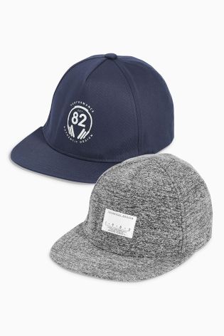 Navy/Grey Caps Two Pack (Older Boys)